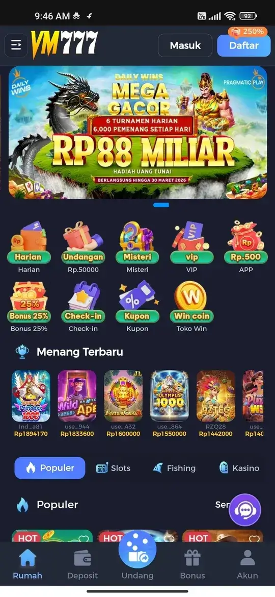 VM777 Halaman Utama